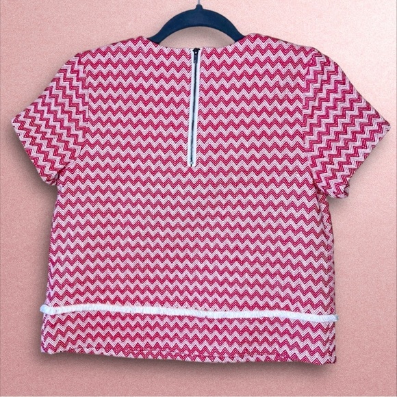 Anthropologie Moon River Chevron Fringe Top XS - Picture 5 of 7